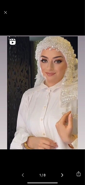 Taşlı gelin taci
