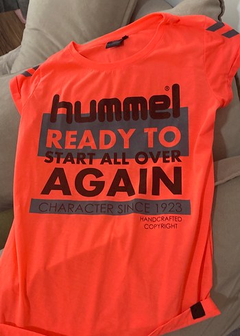 Hummel Canli Turuncu Spor Tisort