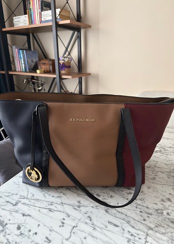 U.S Polo Assn. Renkli Ve Sik Buyuk Omuz Cantasi