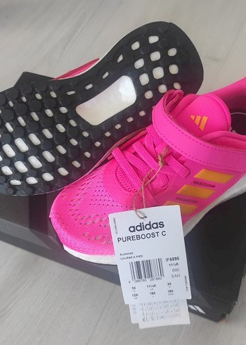 30 Beden pembe Renk adidas Pembe Kız Çocuk Spor Ayakkabı Velcro