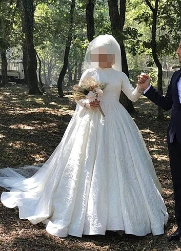 40 Beden beyaz Renk Gelinlik