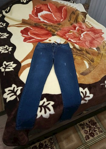 Diğer Koyu Mavi Denim Jean