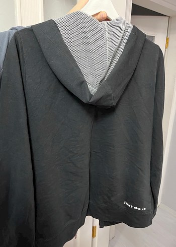 Kadın Siyah Fermuarlı Keten Ceket - Görsel 4