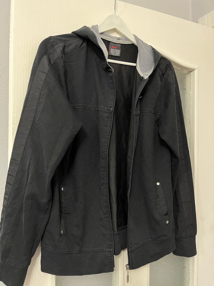 Kadın Siyah Fermuarlı Keten Ceket - Görsel 2