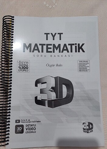 3D tyt matematik kitap