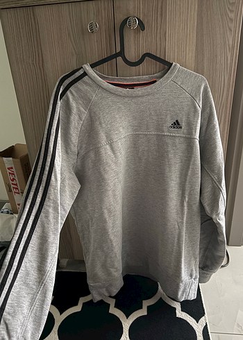 Adidas Gri Melanj Spor Sweatshirt