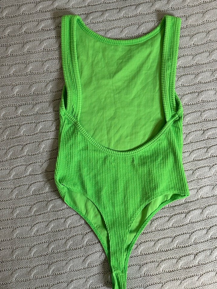 Yeşil Sade Kadın Mayo - Görsel 2