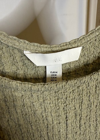 su yeşili Örme Keten Uzun Elbise - Görsel 2