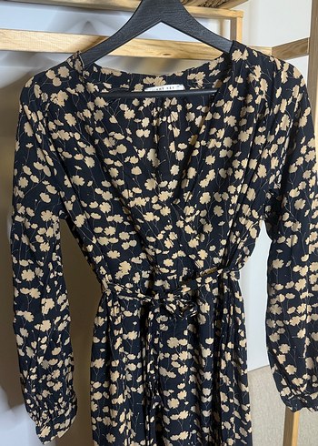 Bohem Uzun Kollu Piliseli Elbise - Görsel 2