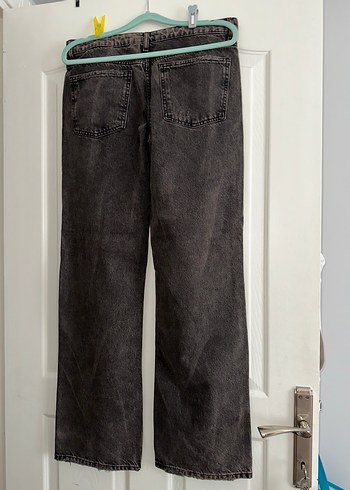 l Beden kahverengi Renk Kadın Kahverengi Loose Fit Midi Kot Pantolon