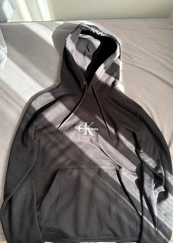 Calvin Klein Orijinal Calvin Klein Jeans Monogram Logolu Siyah Hoodie