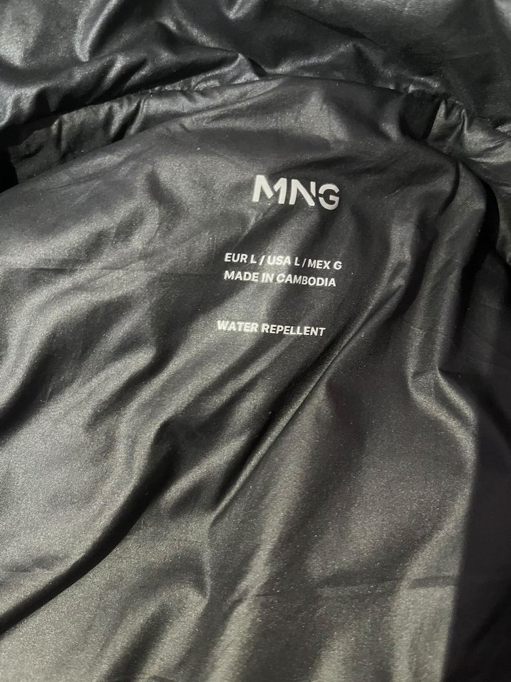 Mango Siyah Şişme Unisex Mont — görsel 3/11
