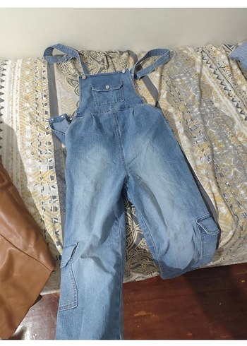 Diğer Acik Mavi Denim Tulum