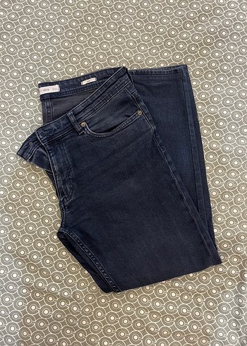 Mango Koyu Lacivert Denim Jean