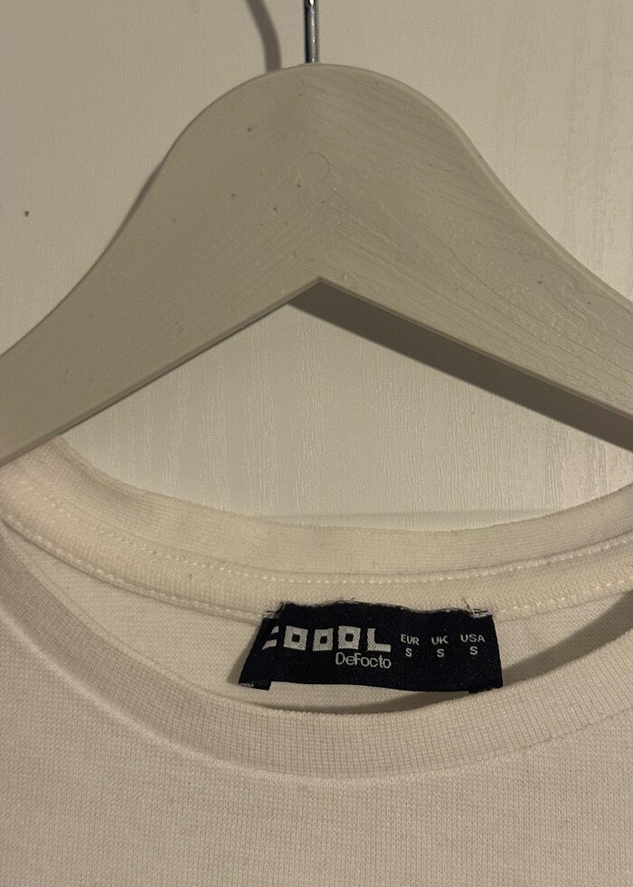 Defacto Beyaz Basic Tshirt - Görsel 5