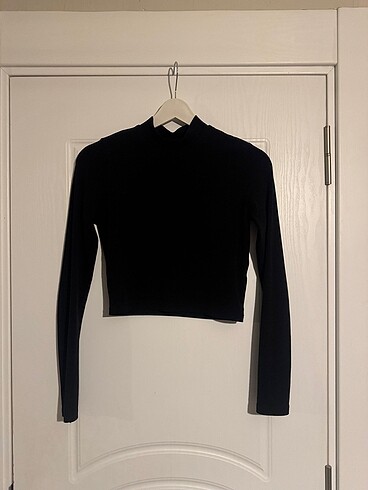 Pull & Bear Siyah Basic Bluz - Görsel 2