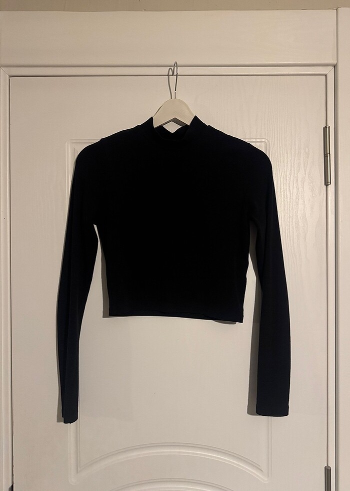Pull & Bear Siyah Basic Bluz - Görsel 2