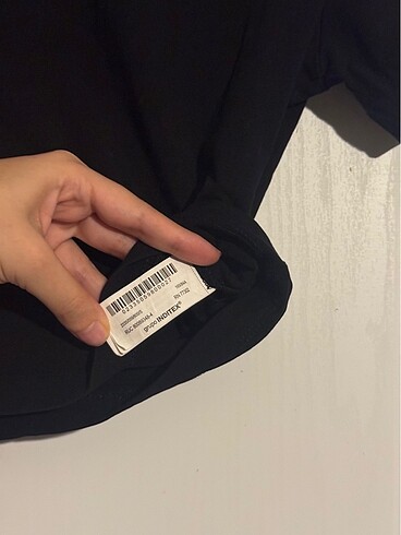 Zara Basic Siyah Tshirt - Görsel 4