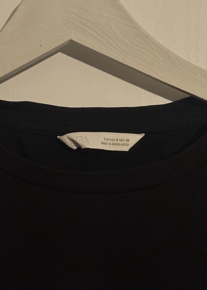 Zara Basic Siyah Tshirt - Görsel 2