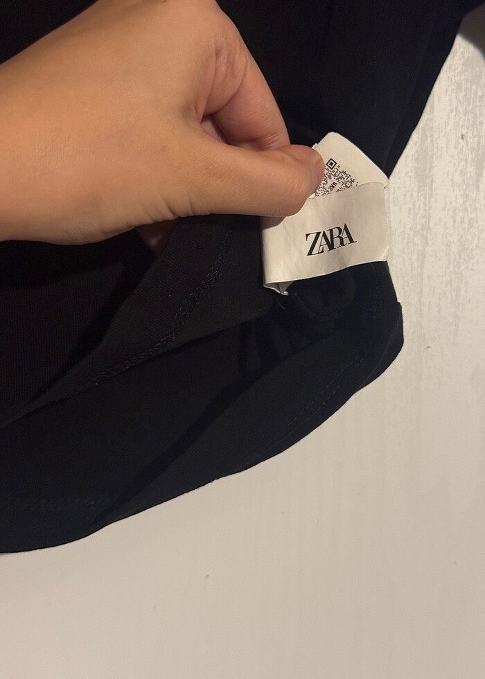 Zara Basic Siyah Tshirt - Görsel 5