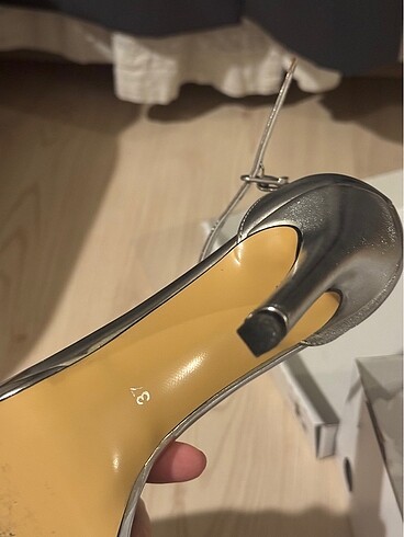 Silver Renk Topuklu Ayakkabı - Görsel 9