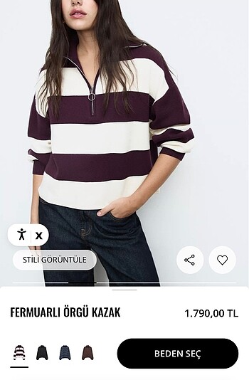 Stradivarius Örme Kazak - Görsel 6