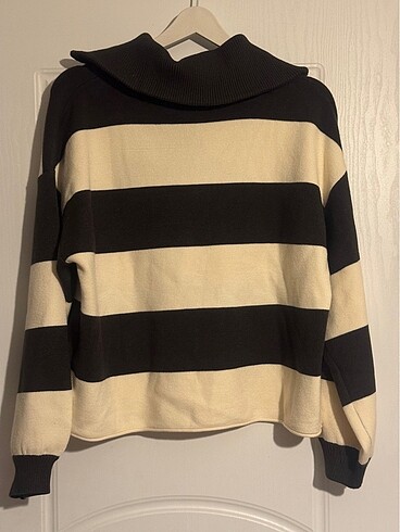 Stradivarius Örme Kazak - Görsel 4