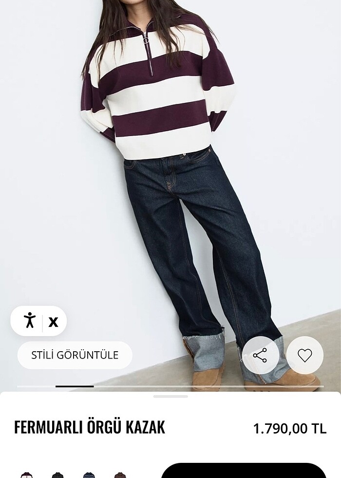 Stradivarius Örme Kazak - Görsel 5