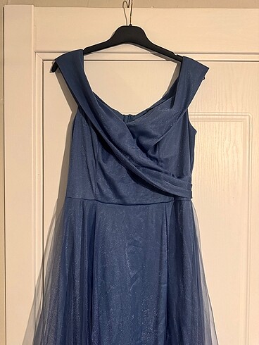 Mavi Abiye Elbise - Görsel 5