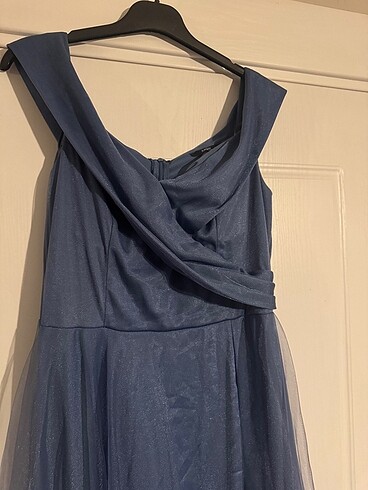 Mavi Abiye Elbise - Görsel 6