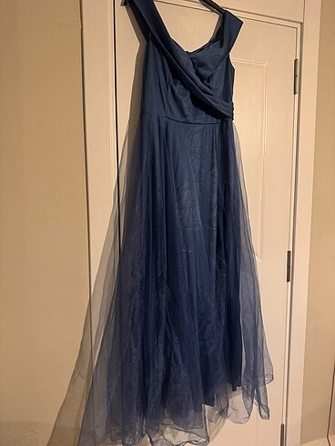 Mavi Abiye Elbise - Görsel 7
