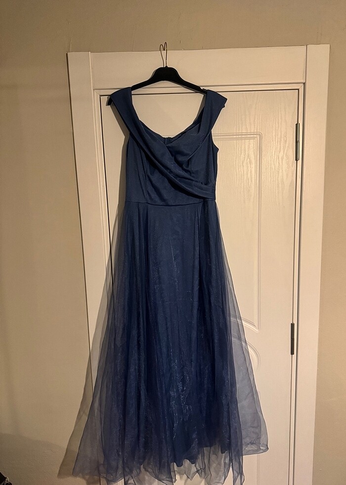 Mavi Abiye Elbise - Görsel 2