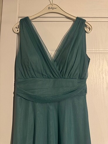 Yeşil Abiye Elbise - Görsel 3