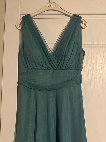 Yeşil Abiye Elbise - Görsel 4