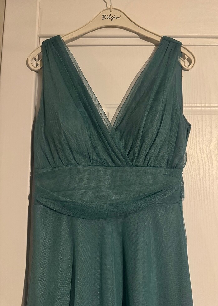 Yeşil Abiye Elbise - Görsel 3