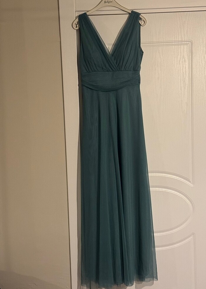 Yeşil Abiye Elbise - Görsel 5