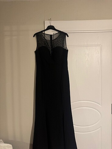 Uzun Abiye Siyah Elbise - Görsel 3