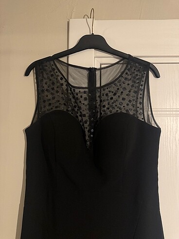 Uzun Abiye Siyah Elbise - Görsel 2