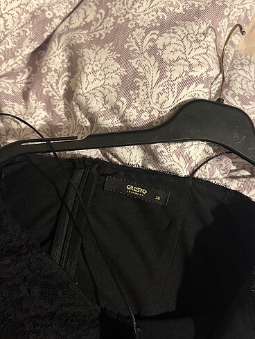 Gusto Marka Siyah Dantel Detay Elbise - Görsel 7