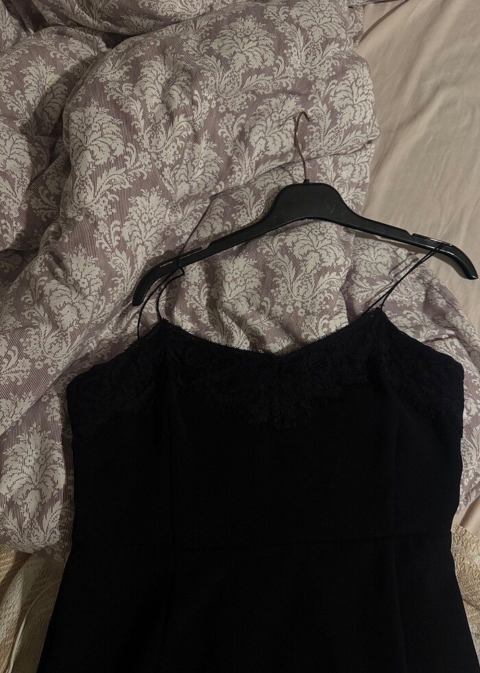 Gusto Marka Siyah Dantel Detay Elbise - Görsel 5