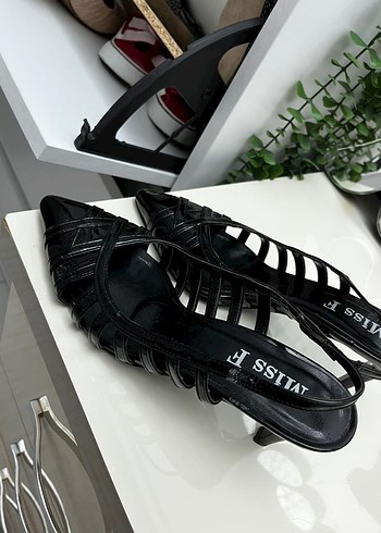 Diğer Miss F Siyah İnce Topuklu Sik Sandalet