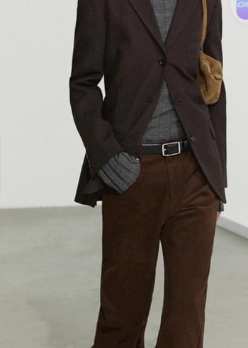 Massimo Dutti Koyu Kahverengi Klasik Blazer Ceket