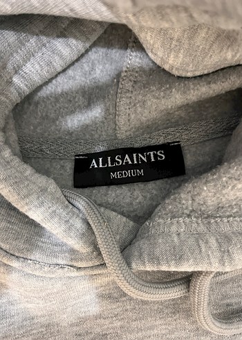 Kadın Gri Kapüşonlu Salaş Sweatshirt - Görsel 5