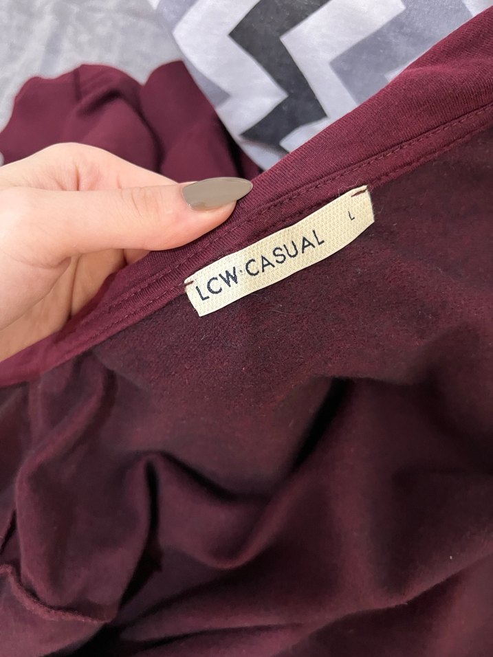 Bordo Fermuarlı Kadın Sweatshirt - Görsel 3