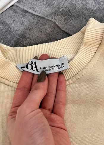 Sarı Oversize Sweatshirt - Görsel 3