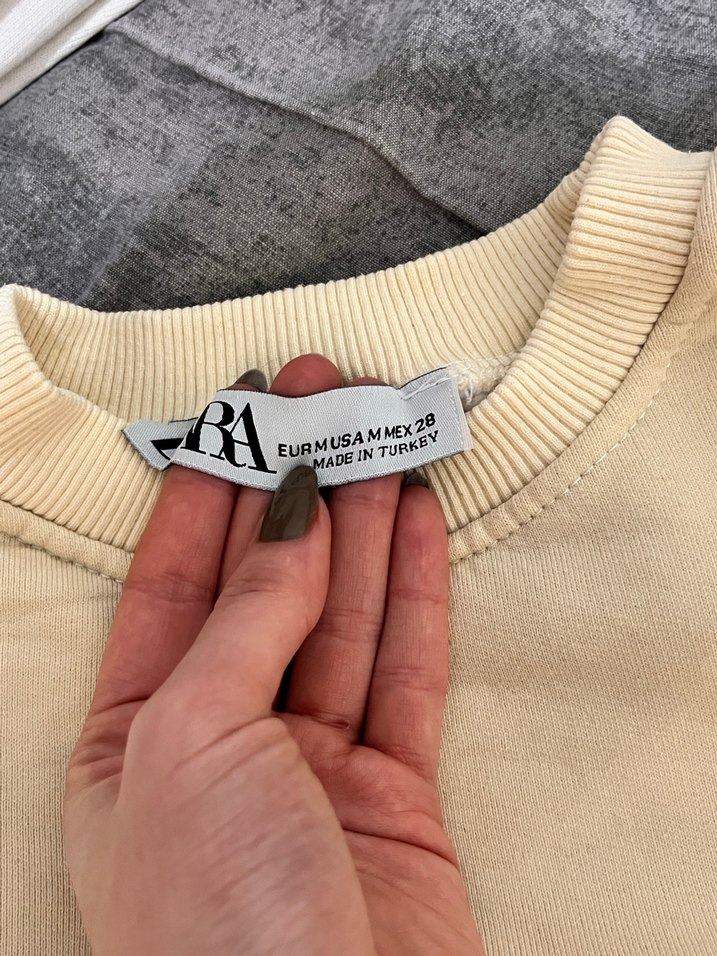 Sarı Oversize Sweatshirt - Görsel 3