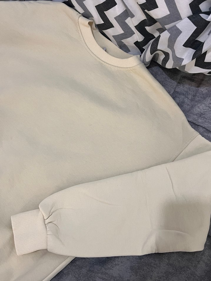 Sarı Oversize Sweatshirt - Görsel 4