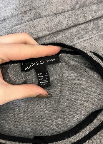 Düğmeli Gri Kadın Triko Hırka - Görsel 4