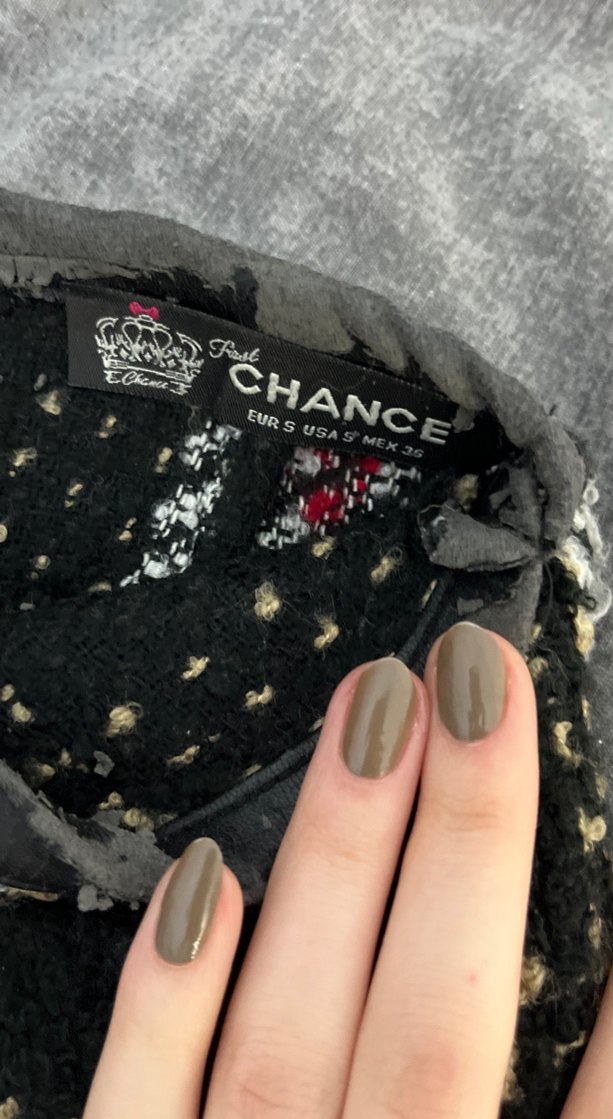 Ekoseli Örme Midi Etek - Görsel 3