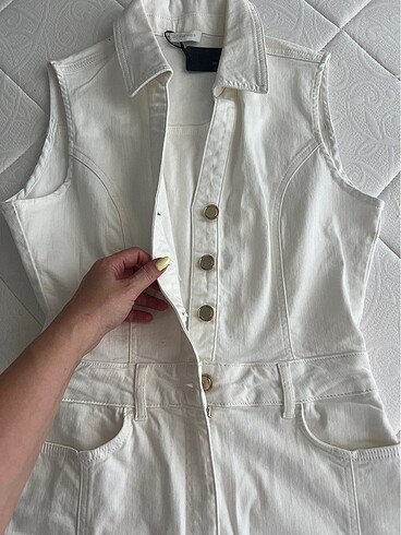 m Beden Denim elbise